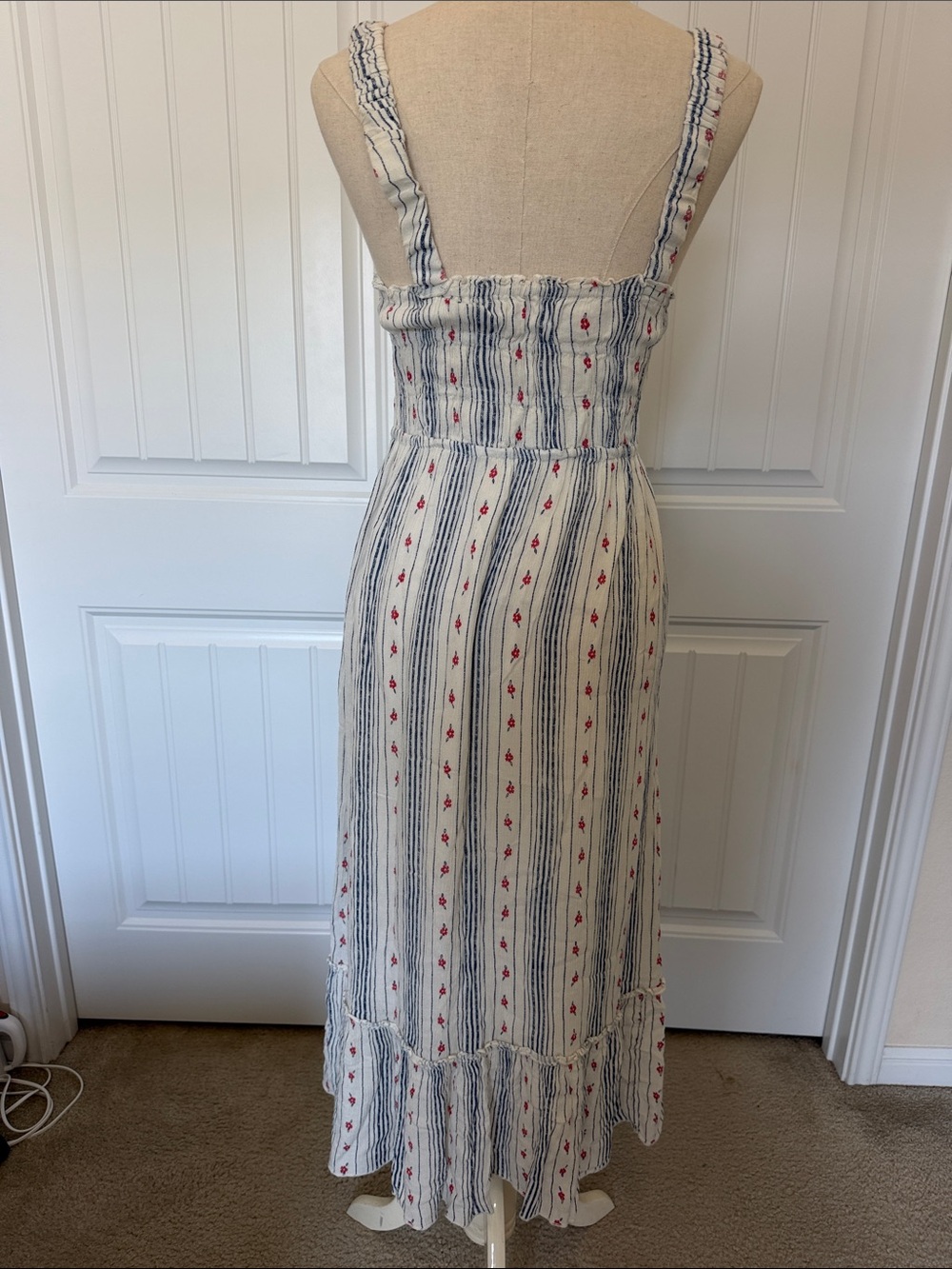 Urban Outfitters Striped Floral Maxi Dress - Picture 2 of 11